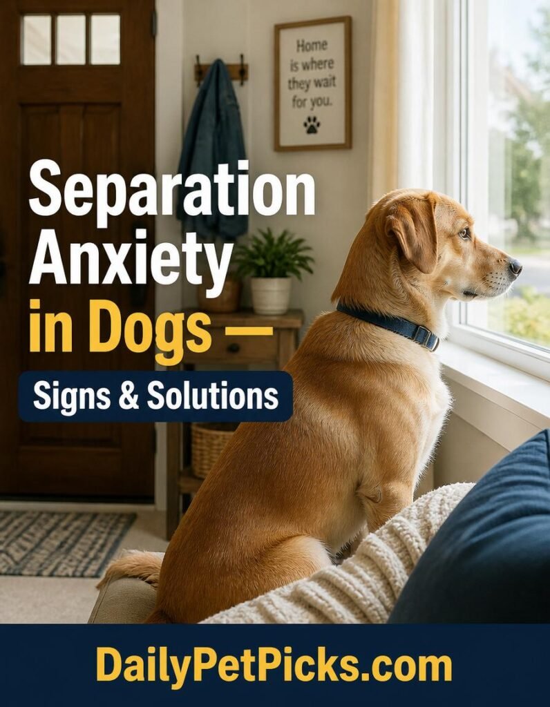 Separation Anxiety in Dogs — Signs, Causes & Proven Solutions