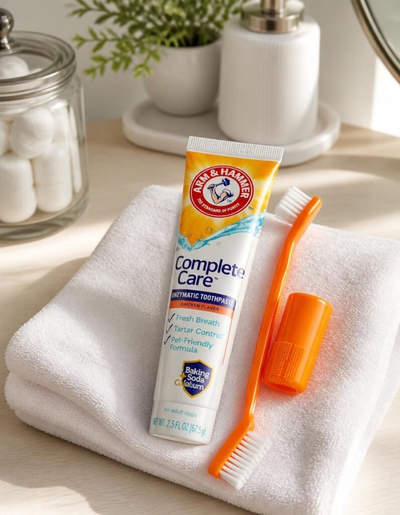 Arm & Hammer Complete Care Dental Kit dog toothbrush kit