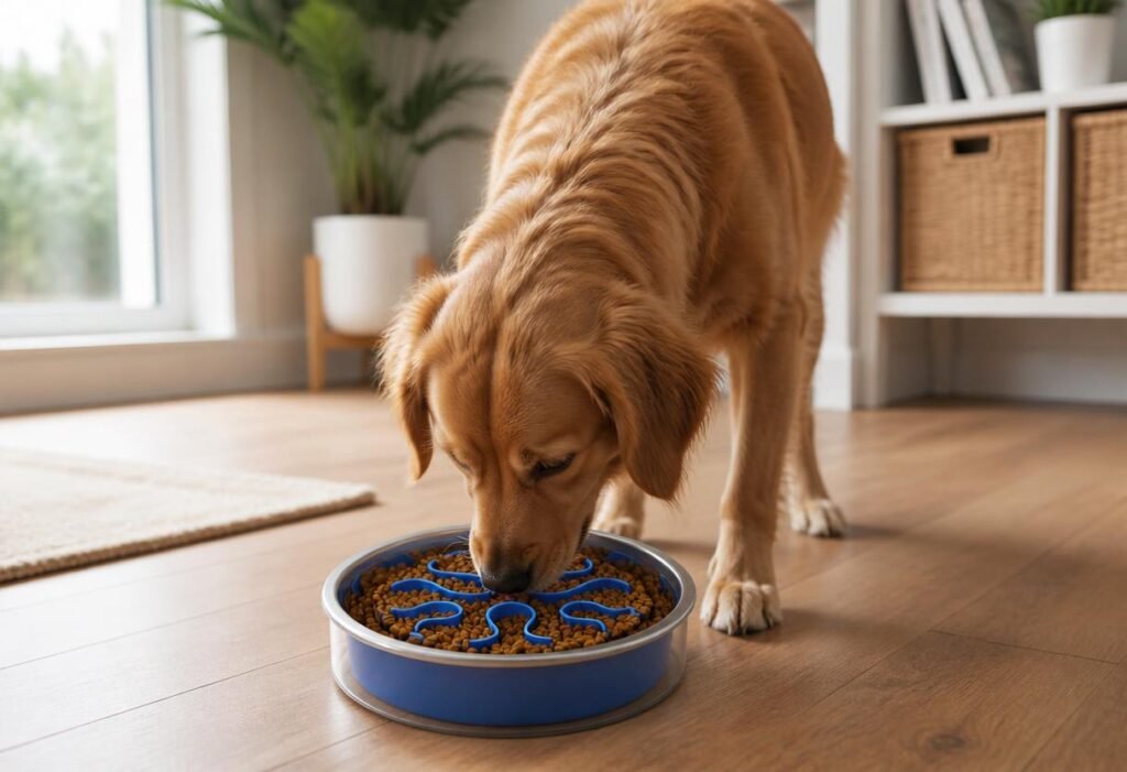Outward Hound Stainless Steel Fun Feeder slow feeder dog bowl